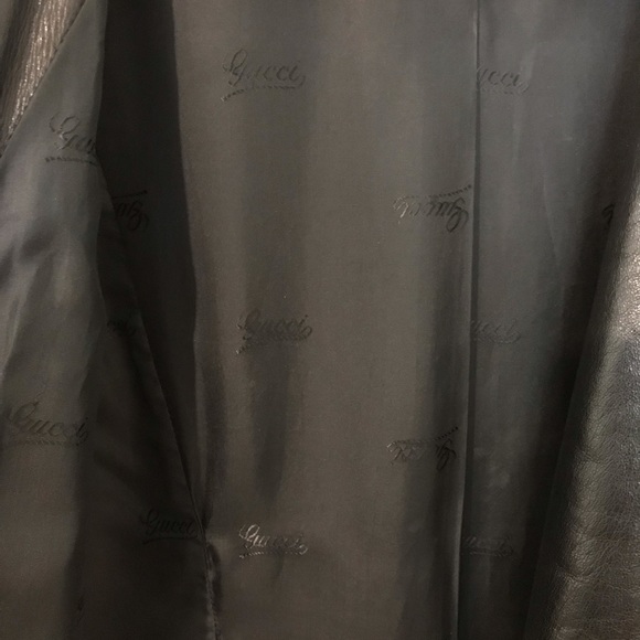 Vintage Gucci Suede & Leather Dress Coat - Picture 11 of 11